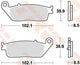 TRW Brake Pad McB 845 SRM Metal fritté