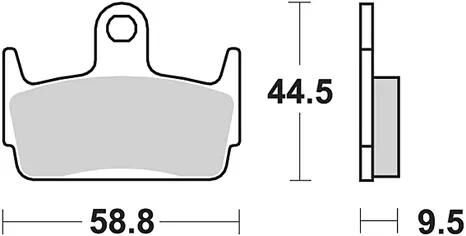 TRW Brake Pad MCB 686 Standard organique