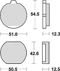 TRW Brake Pad MCB 79 Standard organique