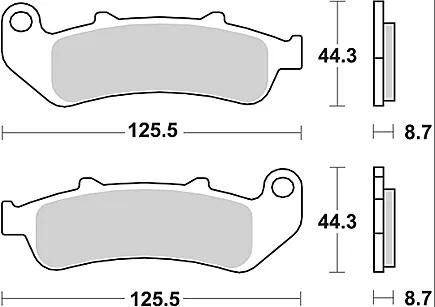 TRW Brake Pad McB 658 SV Métal fritté