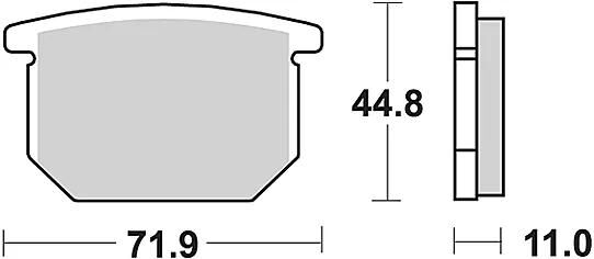 TRW Brake Pad MCB 501 Standard organique