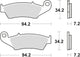 TRW Brake Pad McB 669 SV Métal fritté