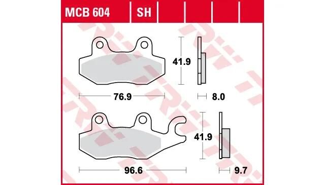TRW Frein Pad McB 604 Métal fritté