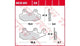 TRW Frein Pad McB 604 Métal fritté