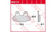 TRW Brake Pad MCB 779 Standard organique