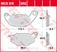 TRW Brake Pad MCB 878 Standard organique