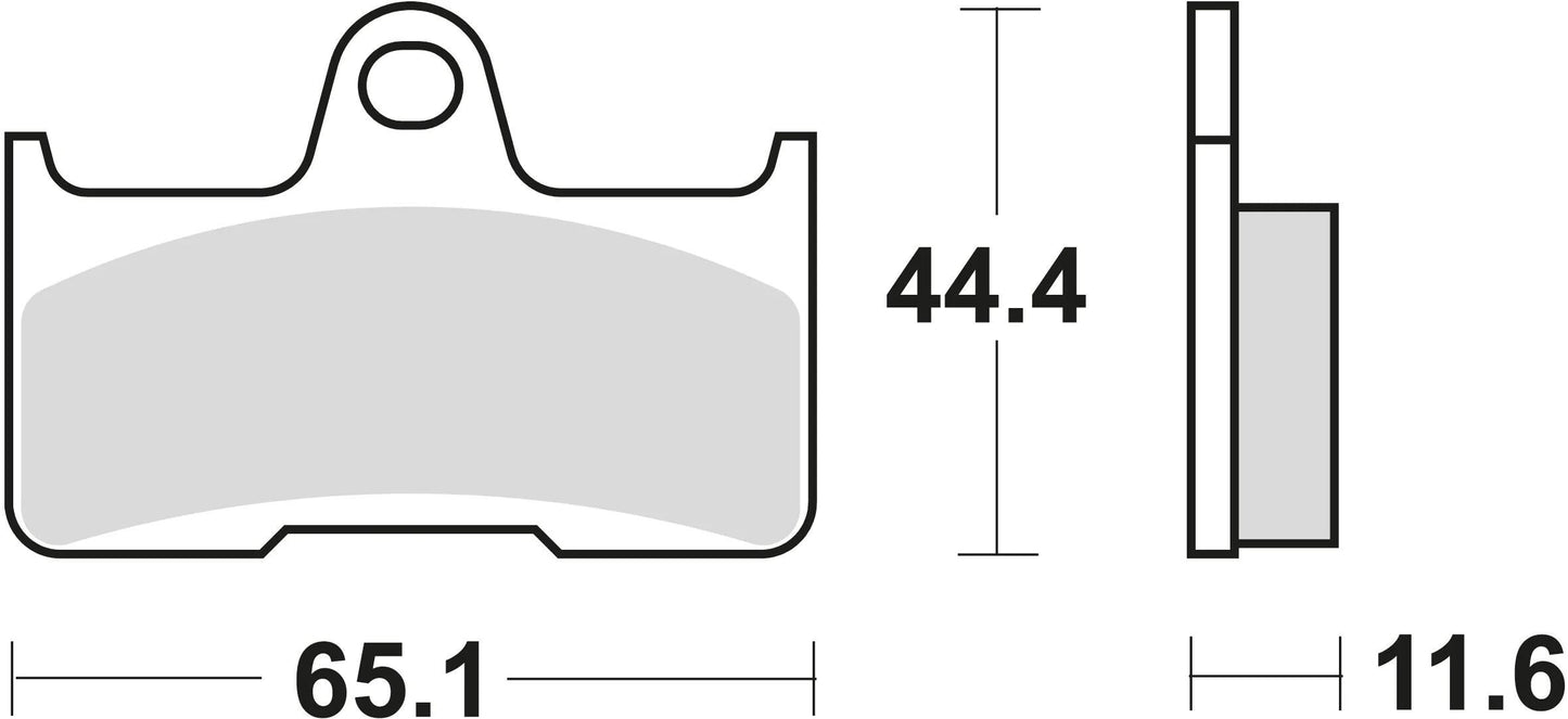 TRW Frein Pad McB 756 SI Metal fritté