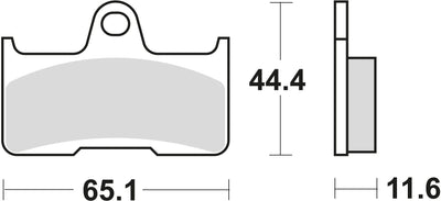 TRW Frein Pad McB 756 SI Metal fritté