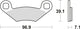 TRW Brake Pad MCB 619 Standard organique