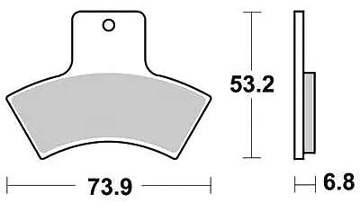 TRW Frein Pad McB 762 SI Metal fritté