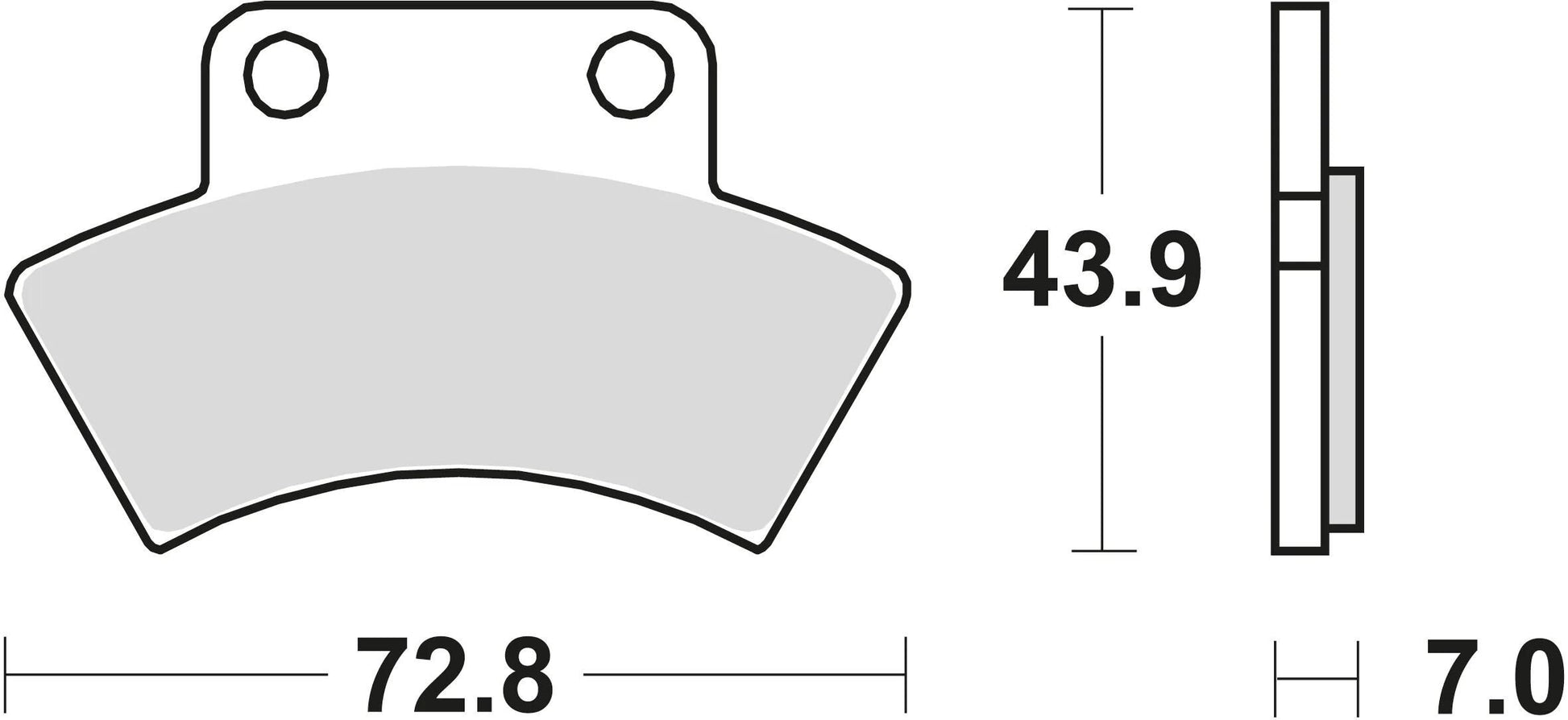 TRW Brake Pad McB 668 SI Metal fritté