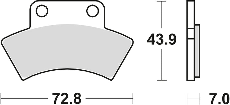 TRW Brake Pad McB 668 SI Metal fritté