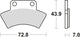 TRW Brake Pad McB 668 SI Metal fritté