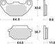 TRW Brake Pads MCB 712