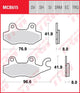 TRW Brake Pad McB 615 SI Metal fritté