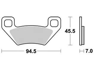 TRW Frein Pad McB 773 SI Metal fritté