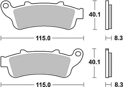 TRW Brake Pad MCB 704 Organic Standard