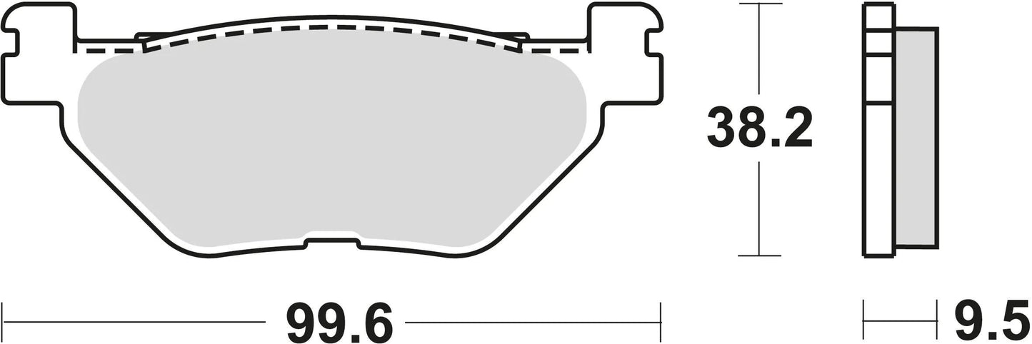 TRW Brake Pad MCB 731 Standard organique