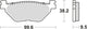 TRW Brake Pad MCB 731 Standard organique
