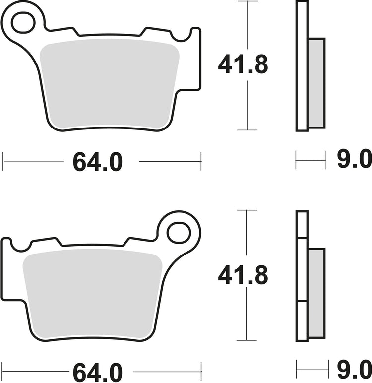 TRW Frein Pad McB 743 SI Metal fritté