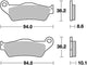 TRW Brake Pad McB 707 Métal de tire