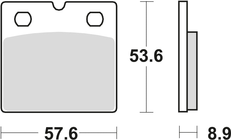 TRW Brake Pad MCB 617 Standard organique