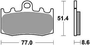 TRW Brake Pad MCB 748 Standard organique
