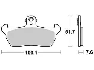 TRW Brake Pad MCB 618 Standard organique