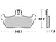 TRW Brake Pad MCB 618 Standard organique