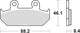 TRW Brake Pad MCB 571 Standard organique