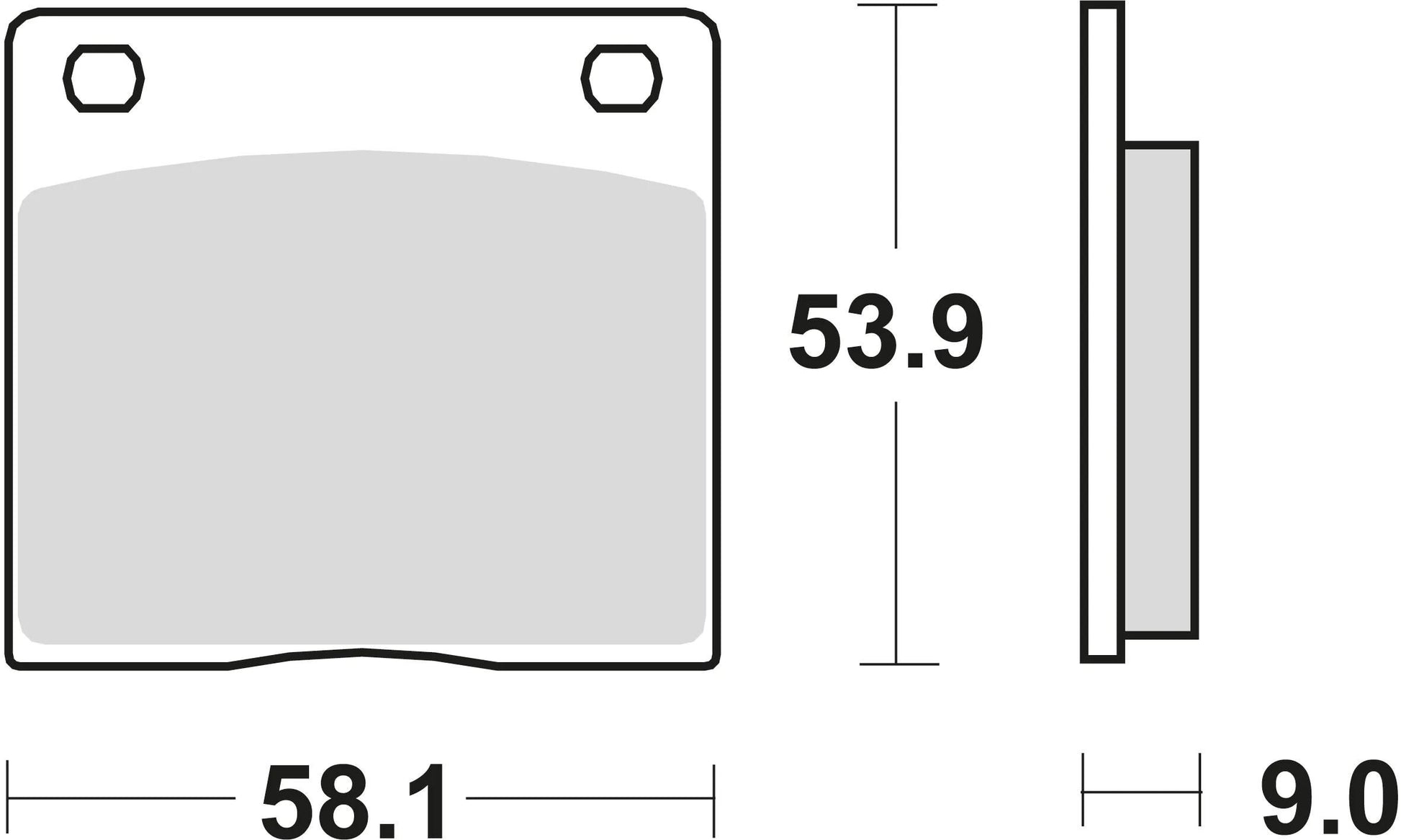 TRW Freed Pad MCB 73 Standard organique