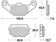 TRW Brake Pad MCB 719 Standard organique