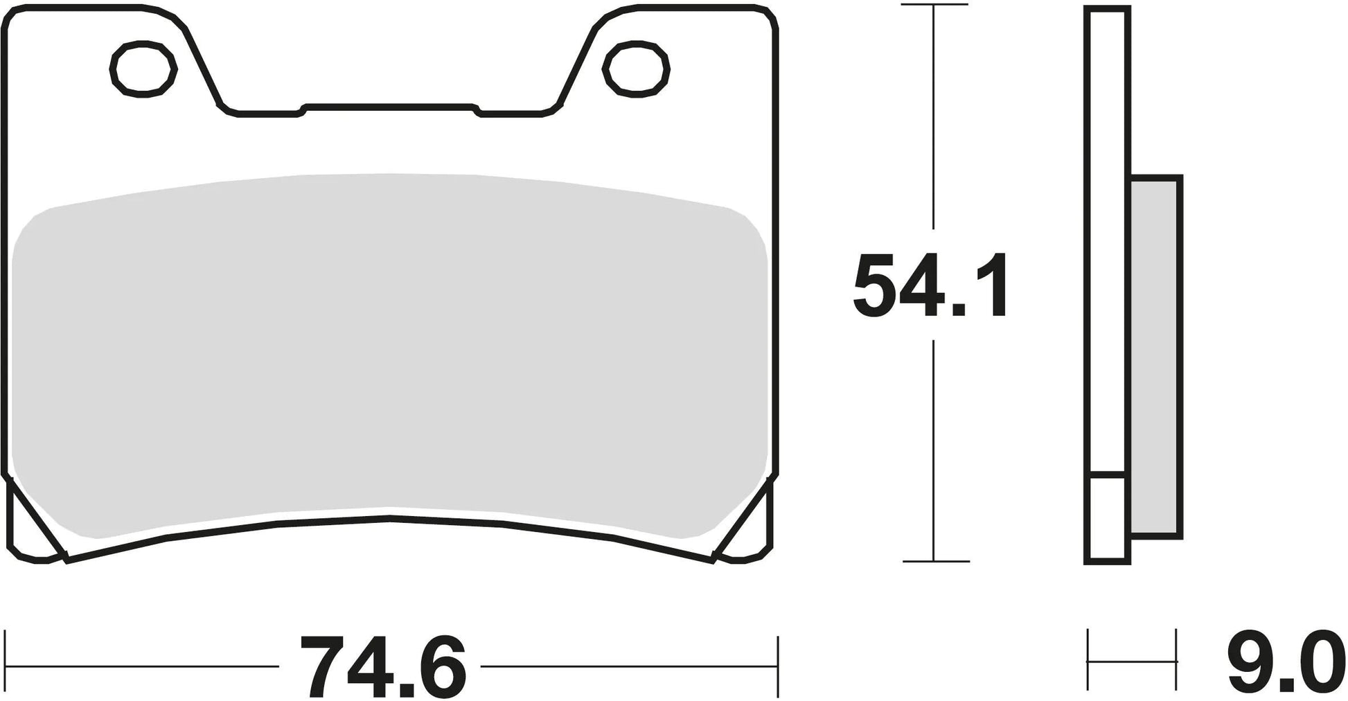 TRW Brake Pad McB 622 SV Métal fritté