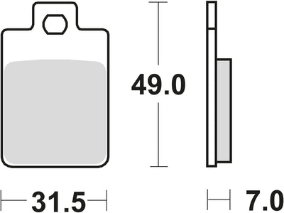TRW Brake Pad MCB 688 Standard organique