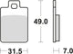 TRW Brake Pad MCB 688 Standard organique