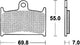 TRW Brake Pad MCB 690 Standard organique
