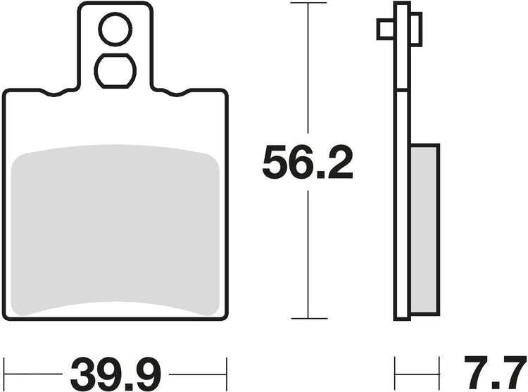TRW Brake Pad MCB 708 Standard organique