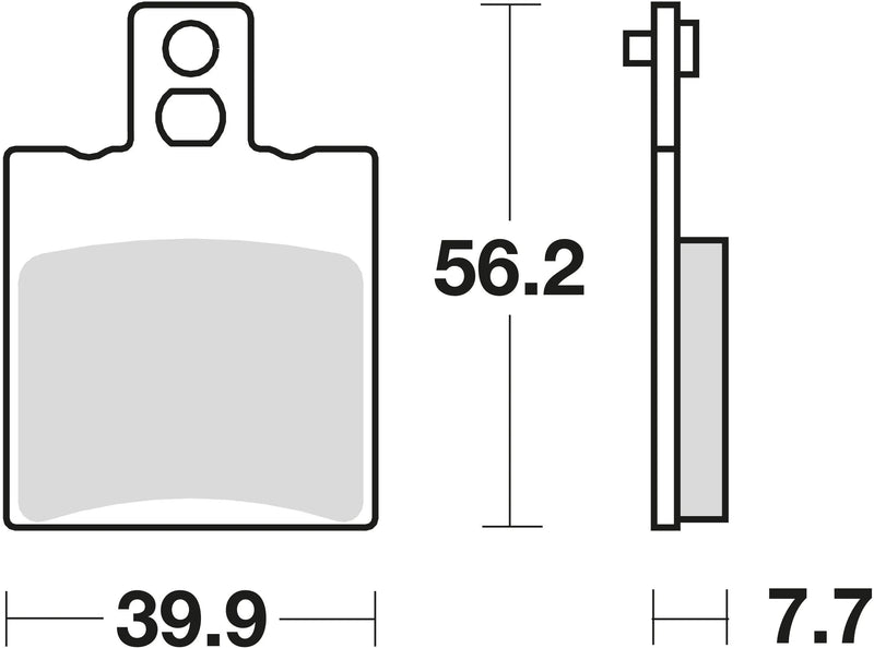 TRW Brake Pad MCB 708 Standard organique