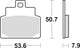 TRW Freed Pad MCB 709 Standard organique