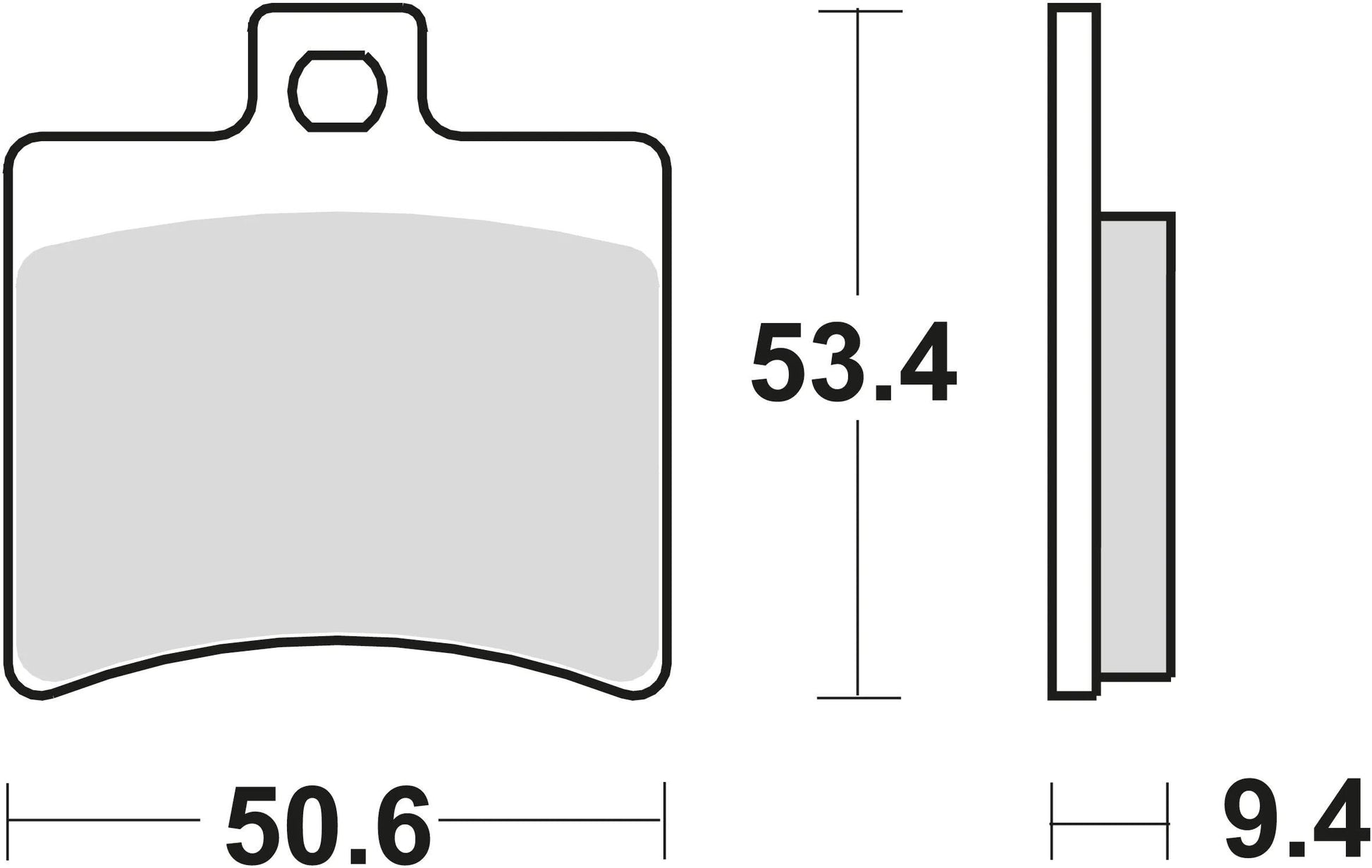 TRW Brake Pad MCB 710 Standard organique