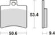 TRW Brake Pad MCB 710 Standard organique