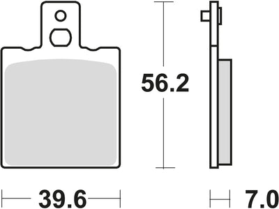 TRW Brake Pad MCB 75 Standard organique