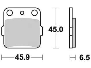 TRW Brake Pad McB 554 SI Metal fritté