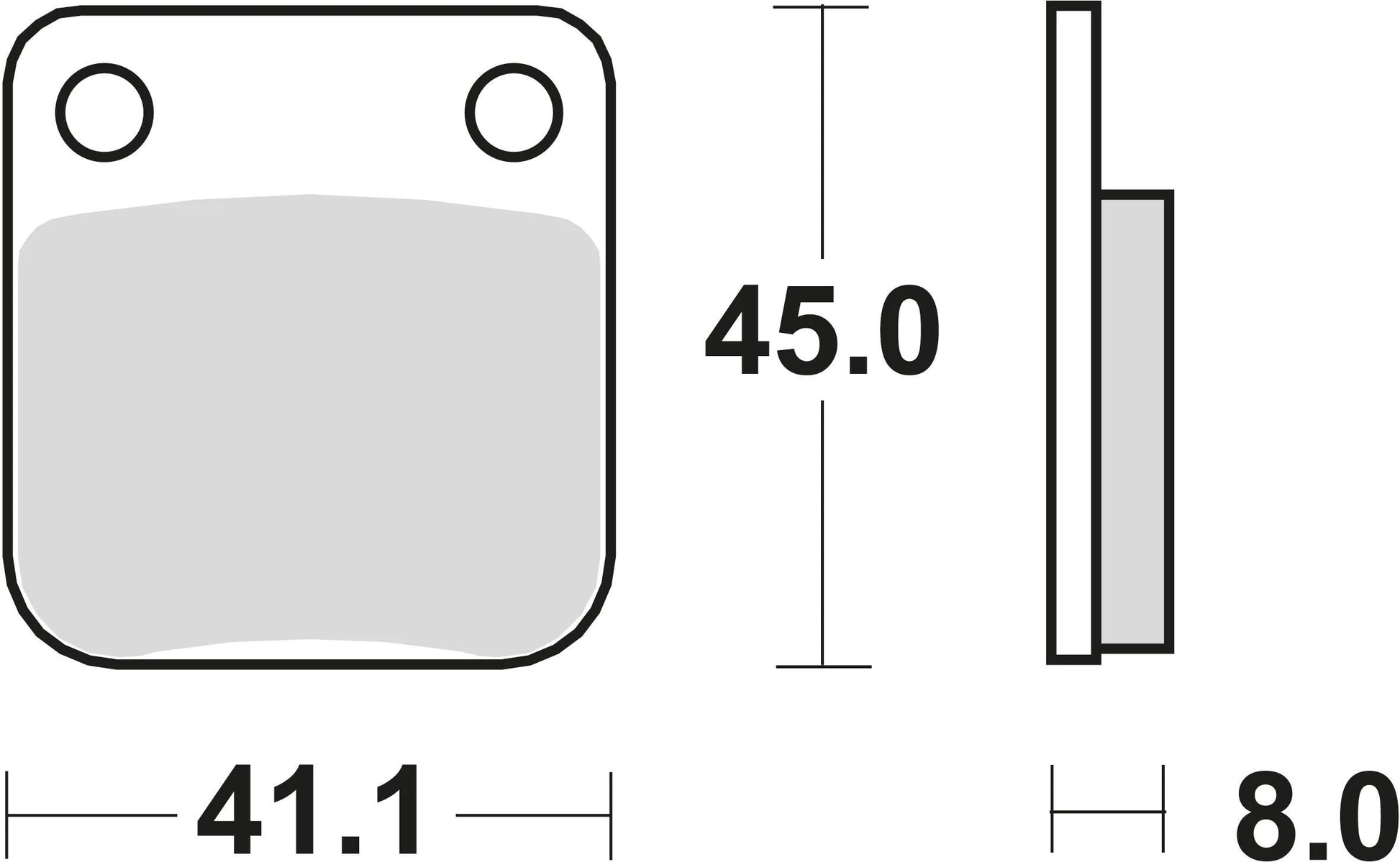 TRW Brake Pad MCB 510 Standard organique