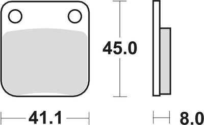 TRW Brake Pad MCB 510 Standard organique