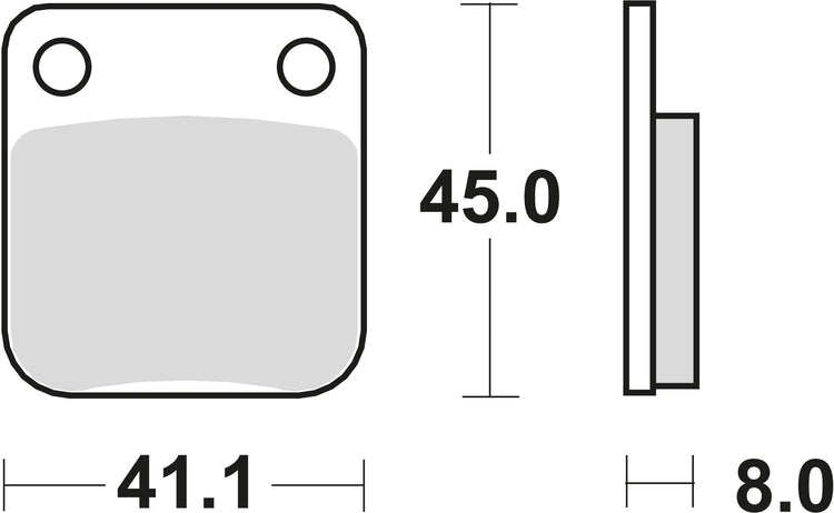 TRW Brake Pad MCB 510 Standard organique