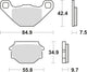 TRW Brake Pad MCB 657 Standard organique