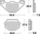 TRW Brake Pad MCB 523 Standard organique