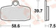 TRW Brake Pad McB 842 SI Metal fritté