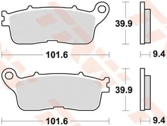 TRW Frein Pad McB 848 Métal fritté